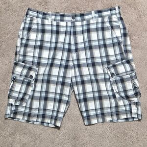 Black and White Plaid Cargo Shorts Calvin Klein Jeans Vintage